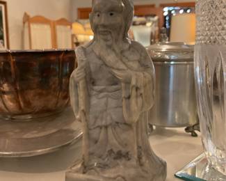 Hand carved marble statue - $36 + tax