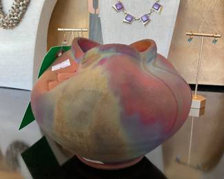 Kerry Gonzalez Raku pottery $400 + tax