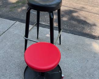 Mechanics Scooter and Bar Stool
