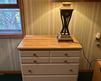 Small Dresser and Table Lamp