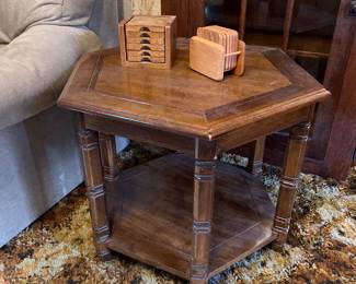 MCM Hexagon End/Corner Table
