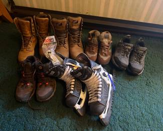 CCM Hockey Skates, and Work Boots