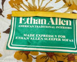 Vintage Ethan Allen Sofa Queen Sleeper/Hide-a-Bed. Top Condition