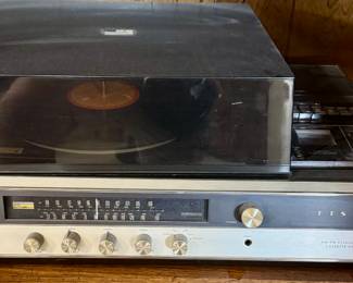 Vintage Fisher 50 Stereo AM FM Tuner/Turn Table/Cassette Deck. WORKING!