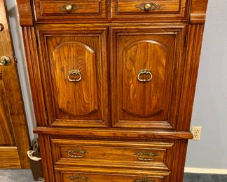 Hardwood Double Door Dresser.