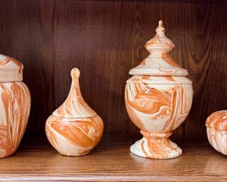 Large Collection of Hand Made Alaska Clay Pottery.