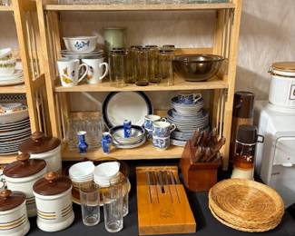 Large Selection of Dishes and Glassware.