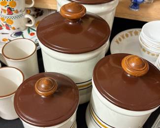 Vintage Mid Century West Bend Canister Set.