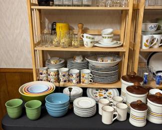 Large Selection of Dishes and Glassware.