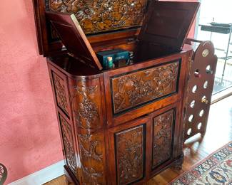 Handmade bar cabinet