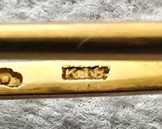 18k gold japanese hair pin kanzashi 