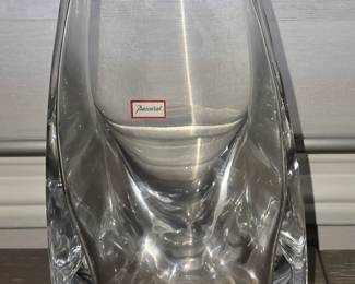 Baccarat abstract vase