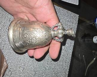 Early 19th century German silver figural bell, French import