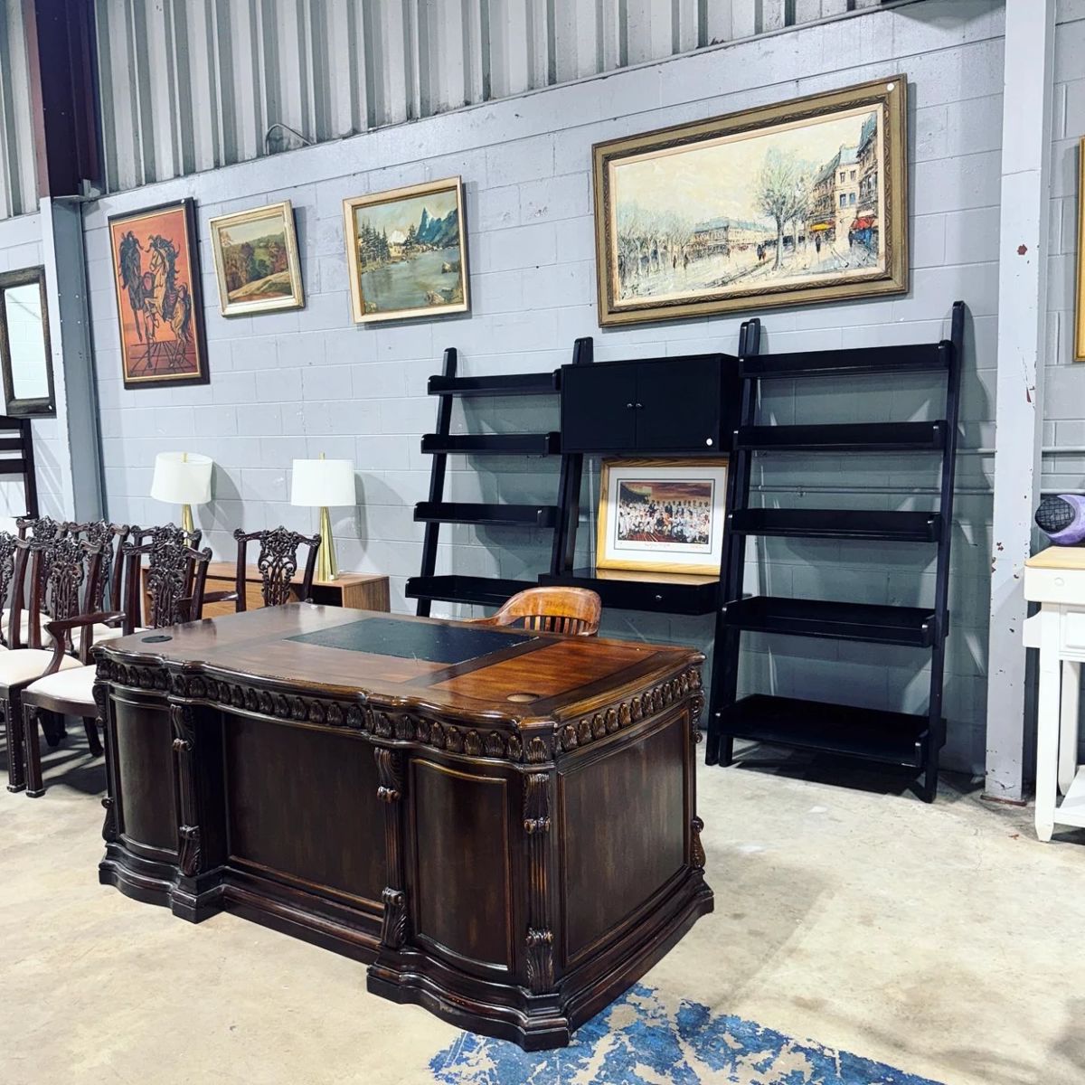 Office Desk and Shelves Orlando Estate Auction