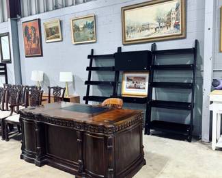 Office Desk and Shelves Orlando Estate Auction