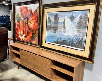TV Console and Artwork Orlando