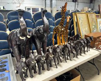 Leather wrapped Animals Orlando Estate Auction