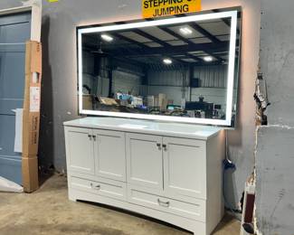 Bathroom Vanity and Lighted Mirror Orlando Estate Auction