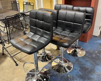 Black Barstools Orlando Estate Auction