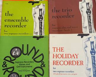 Assorted Recorder Music Books
