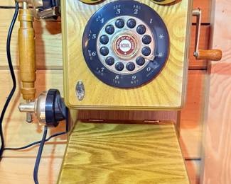Spirit of St Louis Telephone Wood Cased Wall Phone