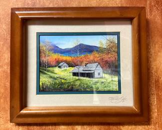 Framed and Signed Randall Ogle "Noah'Bud' Ogle Place"