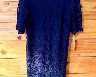 Sandra Darren Size 12 Navy Dress