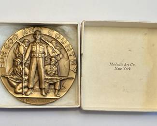For God and Country Medal Medallic Art Co.