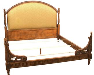 King upholstered bed