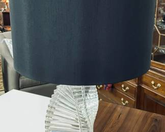 Stacked Spiral Lucite Lamp