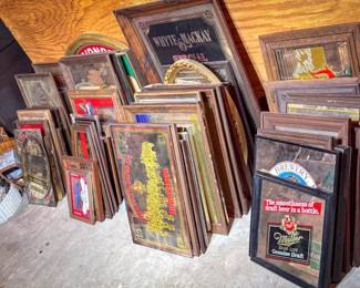 Over 100 Vintage Advertising Mirrors