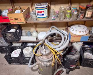 Antique/Vintage Lighting, Kitchen Goods, Bottles & More