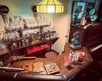 MCM Style Bar & Stools