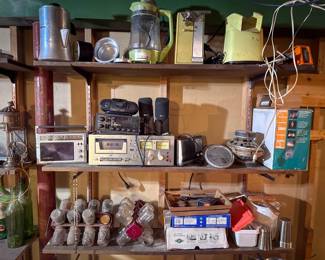 Vintage Kitchen Goods, Vintage Electronics