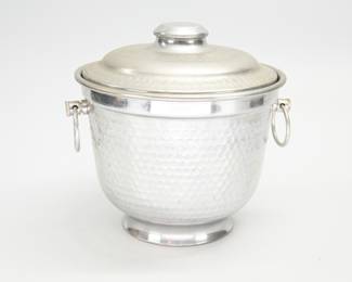 Hammered Aluminum Ice Bucket