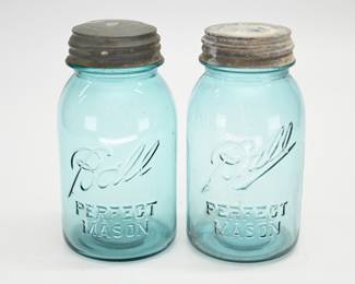 Blue Ball Mason Jars