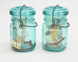Blue Ball Swing Lid Jars