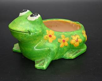 Ceramic Frog Planter
