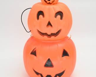 Three Blow Mold Pumpkins