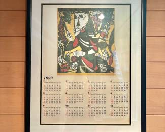 Professionally Framed and Matted Sadao Watanabe Calendar