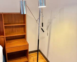 2-Light Artelucce Style Chrome Floor Lamp