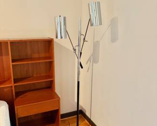 2-Light Artelucce Style Chrome Floor Lamp
