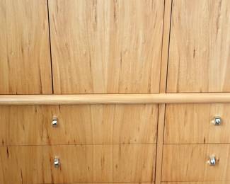 Jack Cartwright for Founders Mid Century 8 Drawer Armoire Gentlemans Chest