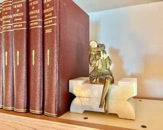 JB Hirsch Pierrot Deco Lady Bookends 
