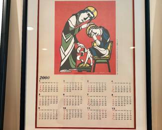 Professionally Framed and Matted Sadao Watanabe Calendar