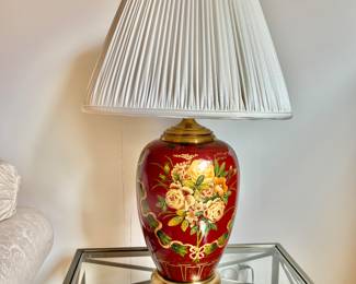 Pair of Wildwood Floral Ginger Jar Lamps