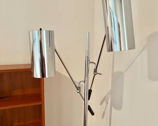 2-Light Artelucce Style Chrome Floor Lamp