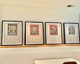 Professionally Framed and Matted Sadao Watanabe Calendars