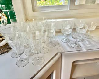 Vintage Wine Glasses and Champagne Coups