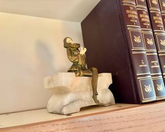 JB Hirsch Pierrot Deco Lady Bookends 